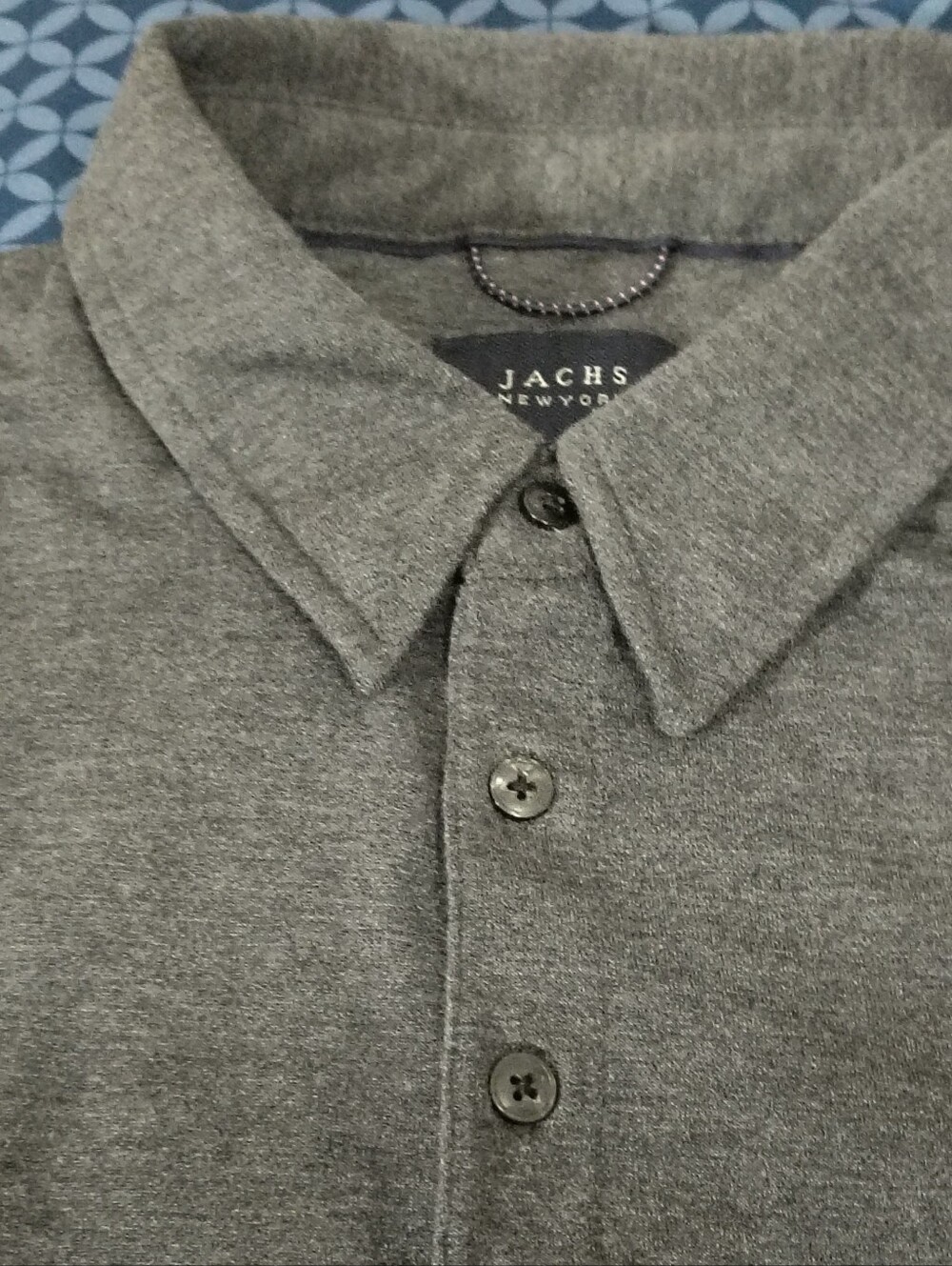 Jachs New York Gray Fleece Polo – Men’s Size Large - Picture 4 of 9